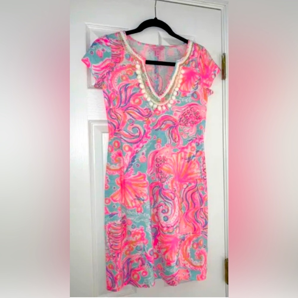 Lily Pulitzer Pink Pom Pom Dress